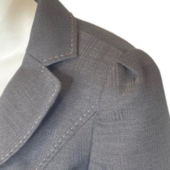 Nine West black and gold metallic cropped blazer size 4 - Picture 2 of 4